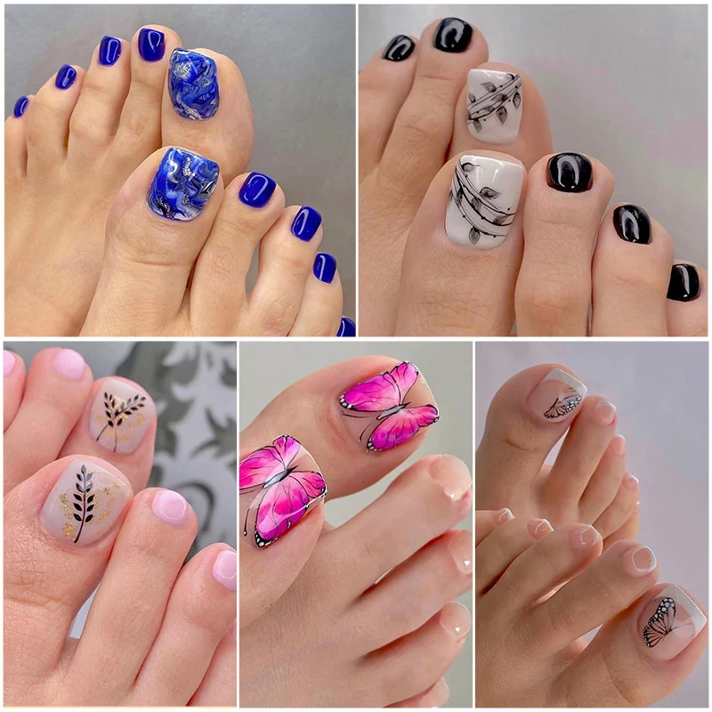 Artistic Toenail Design with Divine Butterfly Design Stornfield