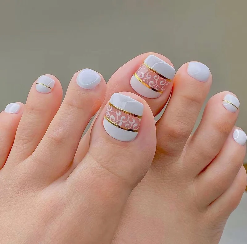 Artistic Toenail Design with Divine Butterfly Design Stornfield