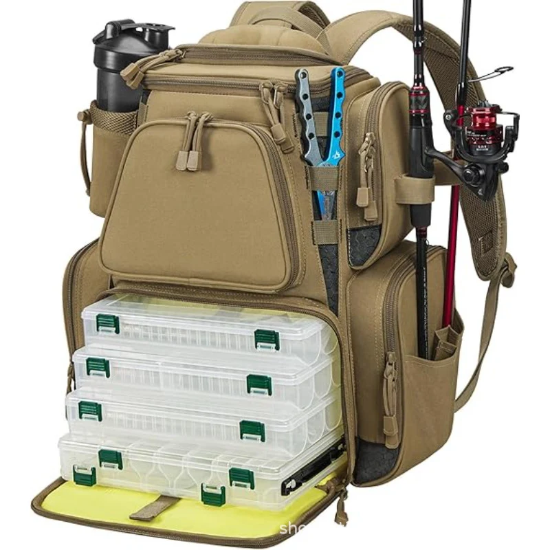Angeln Multi-Compartment Rucksack Karnz