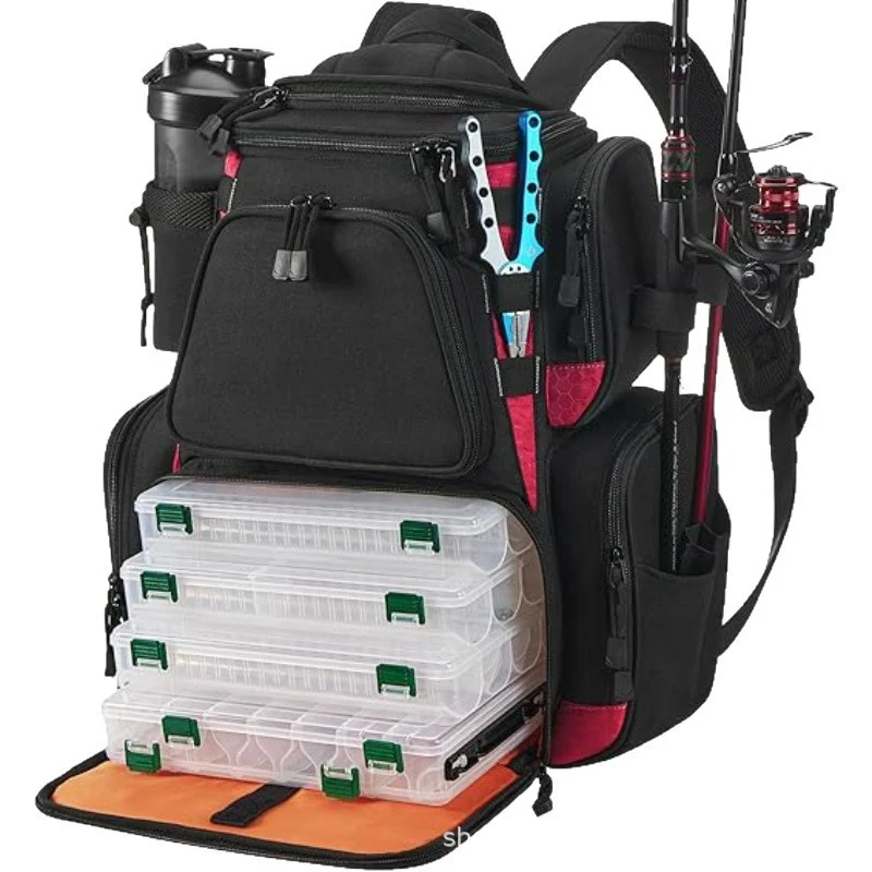 Angeln Multi-Compartment Rucksack Karnz
