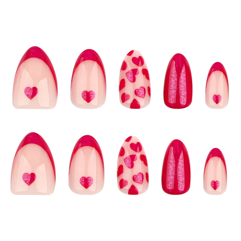 Artistic Cool Nail Art with Hearts Stornfield