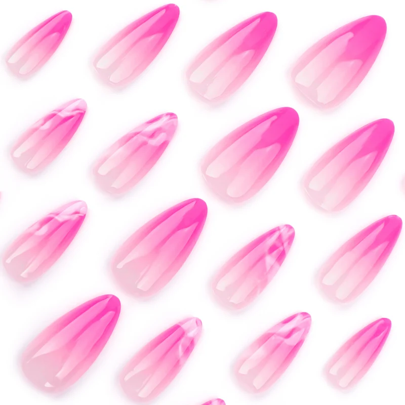 Artistic acrylic nails with elegant ombre design Stornfield
