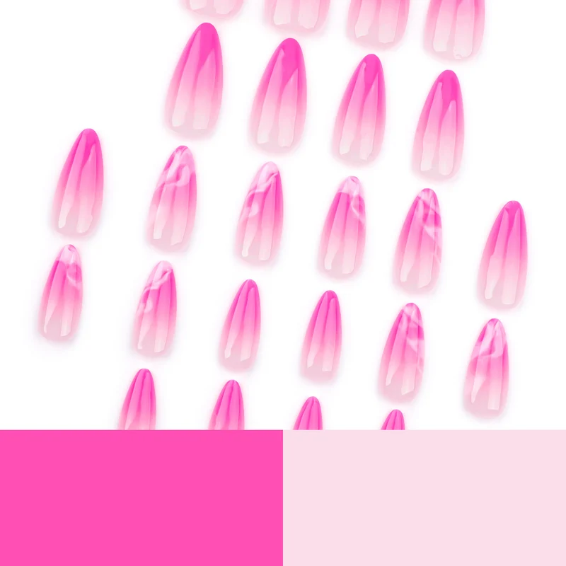 Artistic acrylic nails with elegant ombre design Stornfield