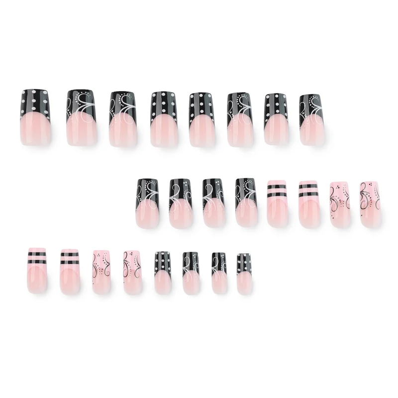 Artistic acrylic nails in elegant design Stornfield