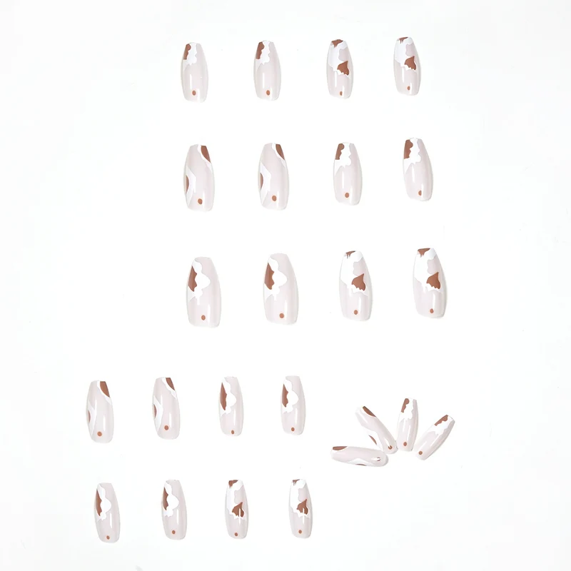 Artistic acrylic nails with trendy design Stornfield