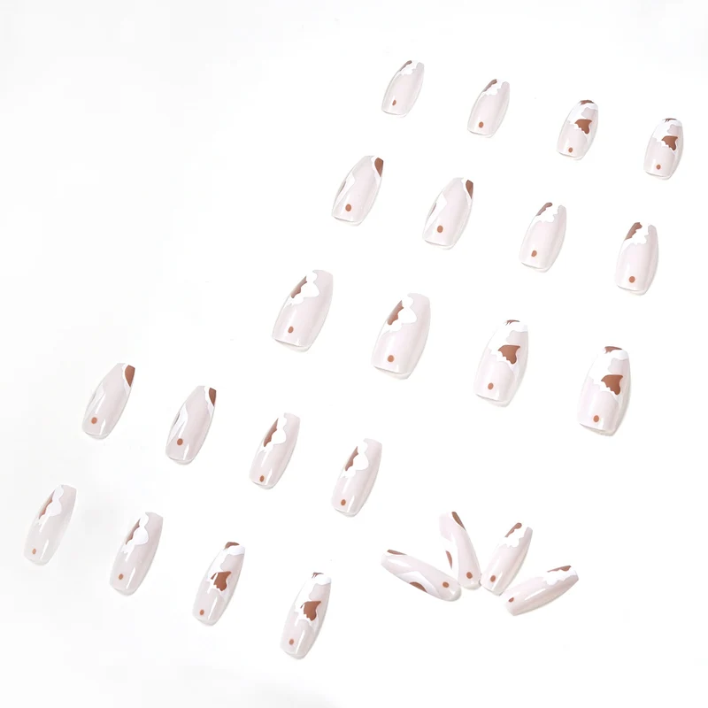 Artistic acrylic nails with trendy design Stornfield