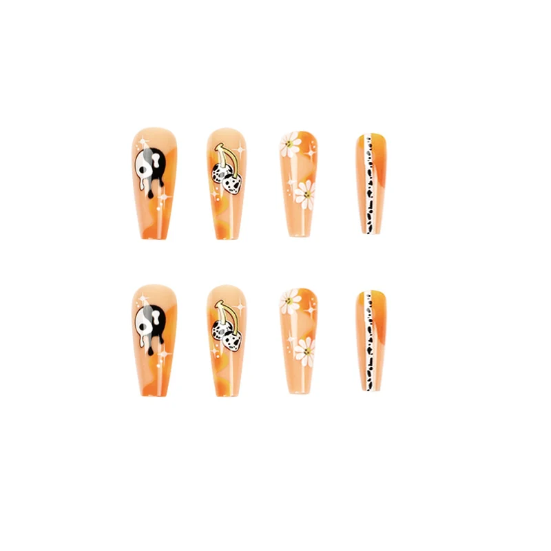 Artful acrylic nails with stylish patterns Stornfield