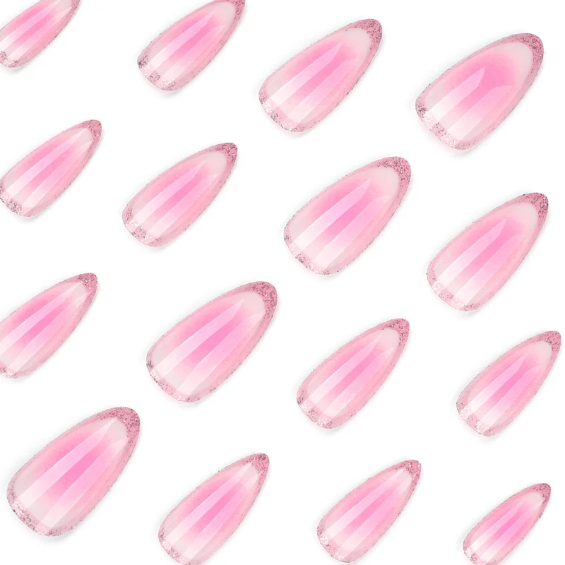 Artful Acrylic Nails with Gentle Ombre Design Stornfield