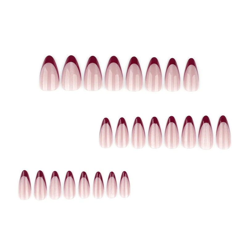 Artificial stiletto nails with sparkling tips Stornfield
