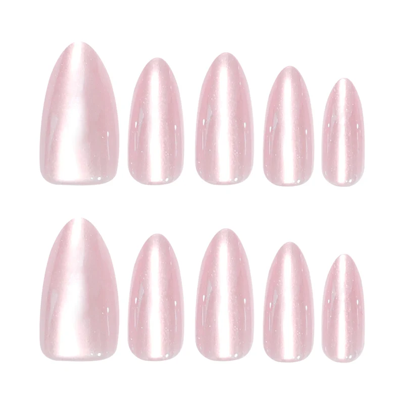 Artificial Press-On Nails with Elegant Tip Accent Stornfield