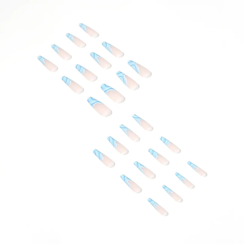 Artificial nail extensions with wave design Stornfield