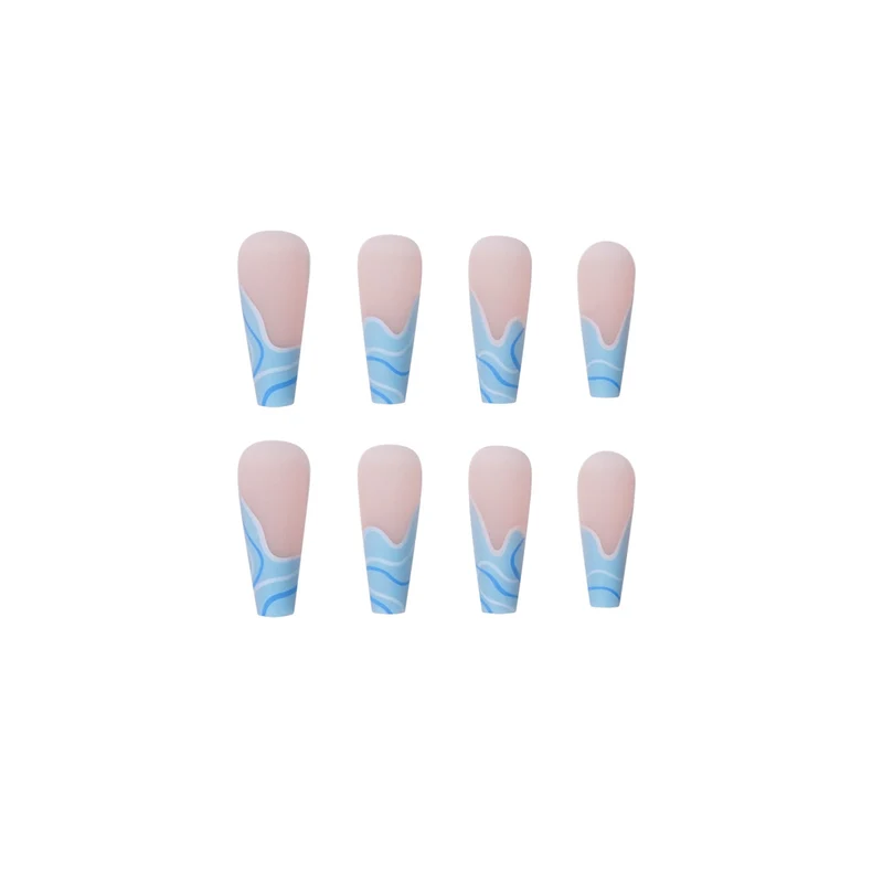 Artificial nail extensions with wave design Stornfield