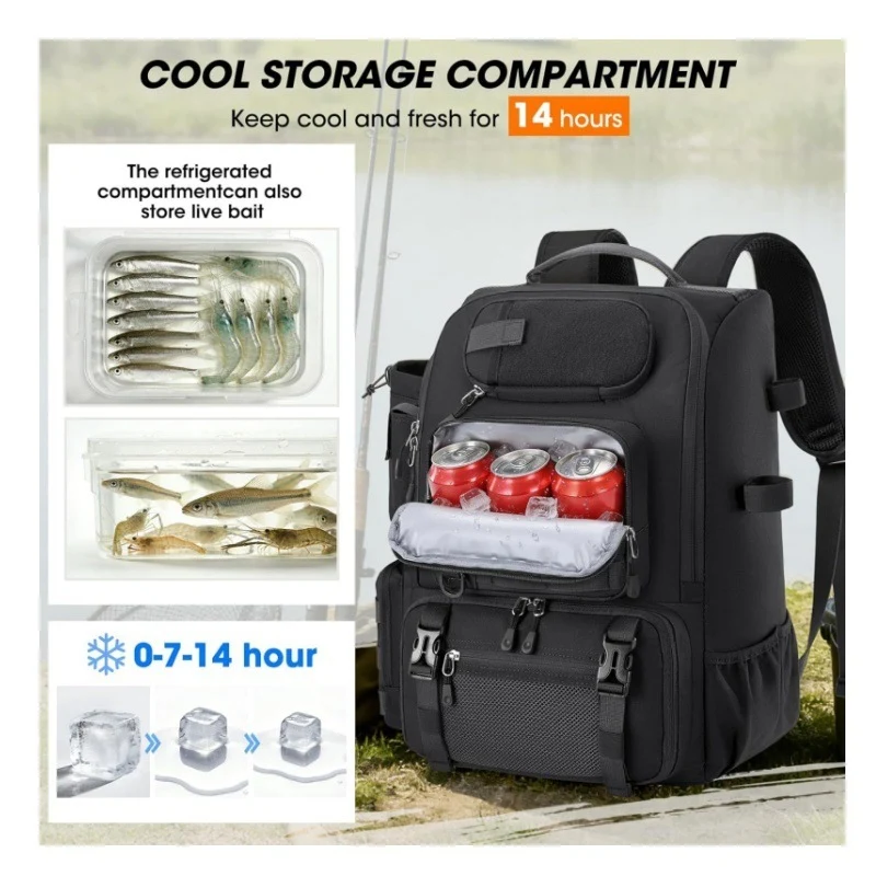 Multi-Funktionaler Outdoor Angelrucksack Karnz