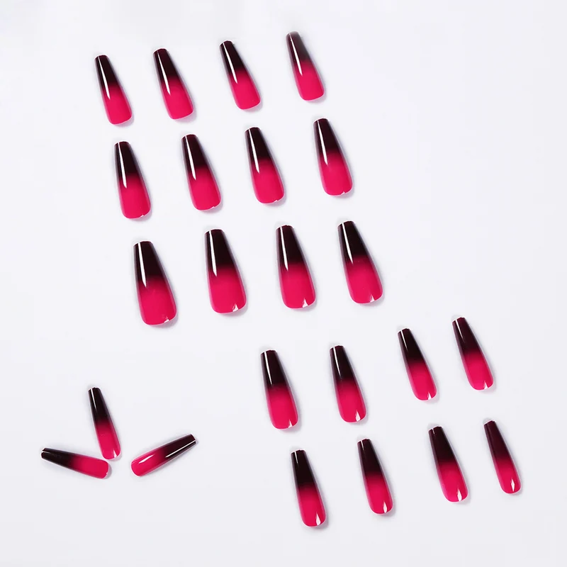 Artificial nail extensions with ombre effect Stornfield