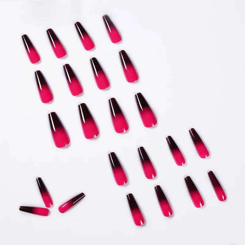 Artificial nail extensions with ombre effect Stornfield