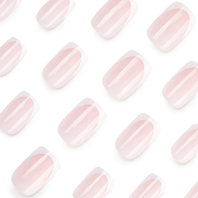 Artificial nail extensions with modern French tip Stornfield