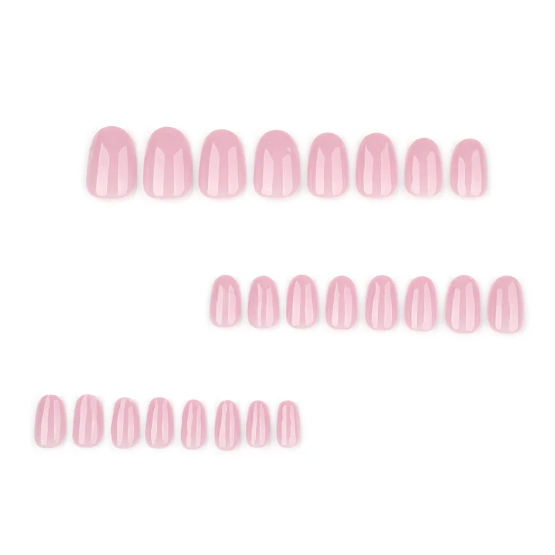 Artificial nail extensions with glitter accents Stornfield