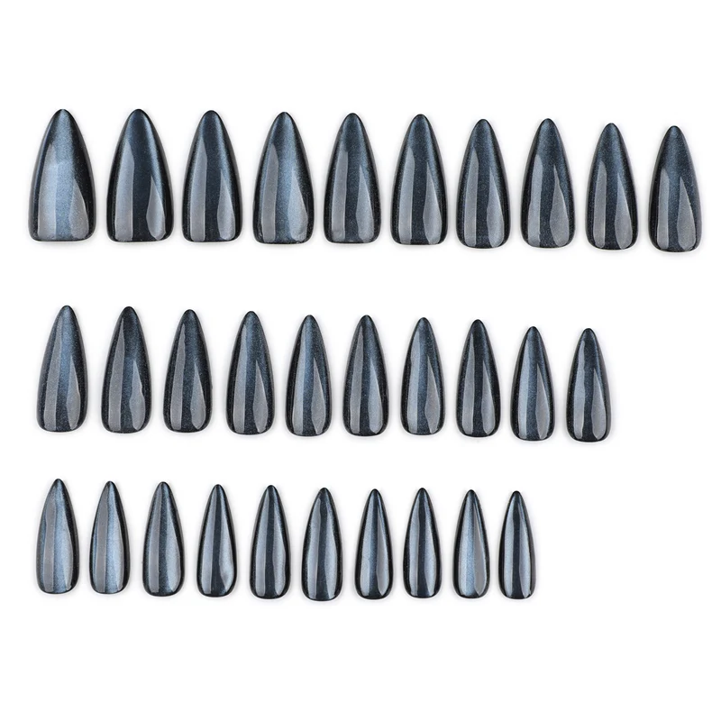 Artificial nail extensions with elegant ombre effects Stornfield