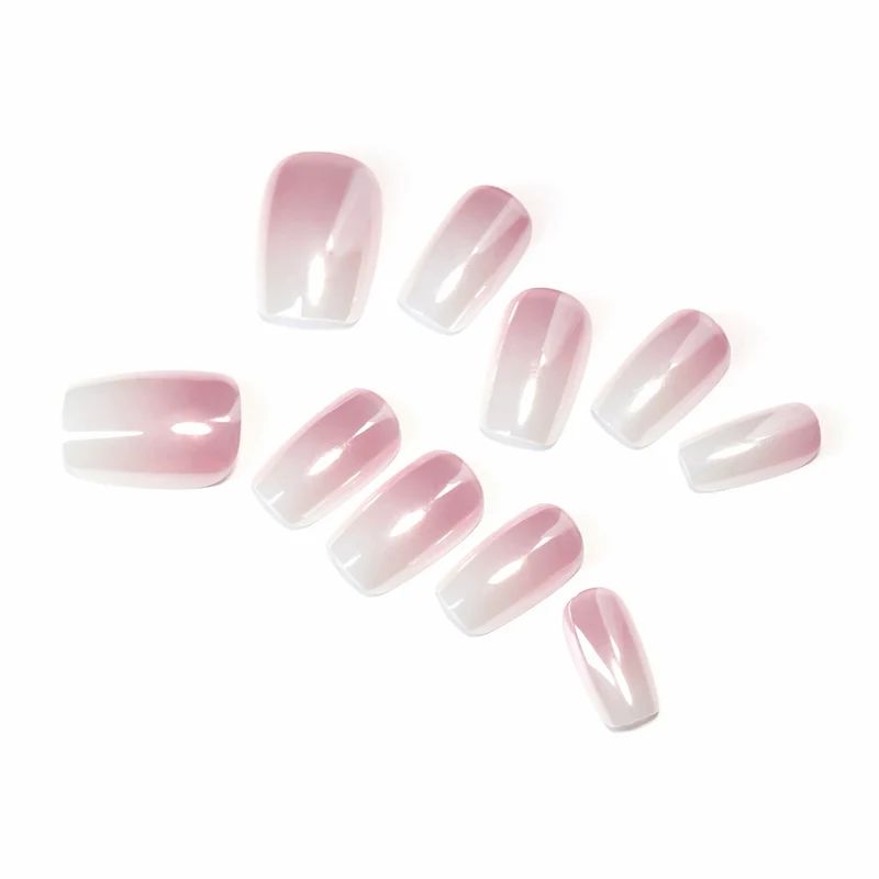 Artificial nail extensions in elegant ombre design Stornfield