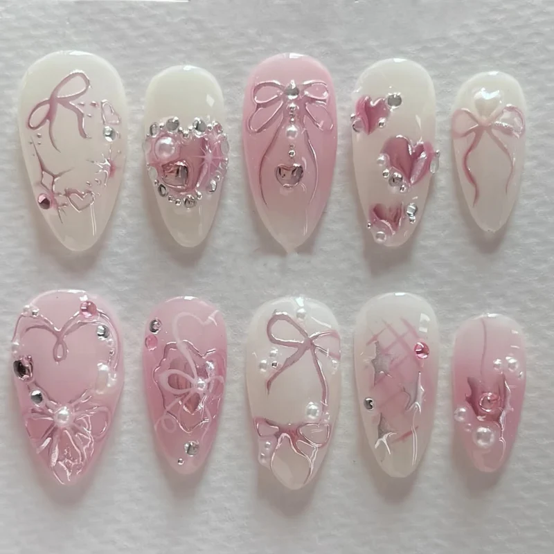 Artificial nail art with delicate jewelry design Stornfield