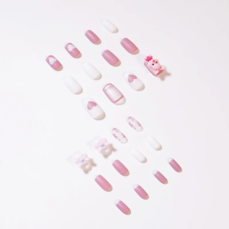 Artificial nail art with playful animal design Stornfield