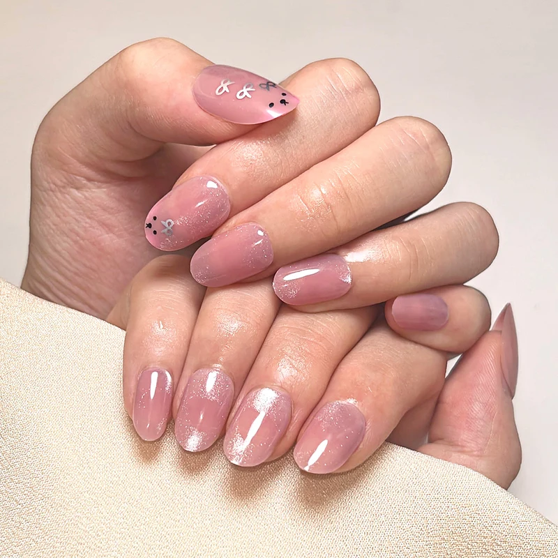 Artificial nail art with playful bunny design Stornfield