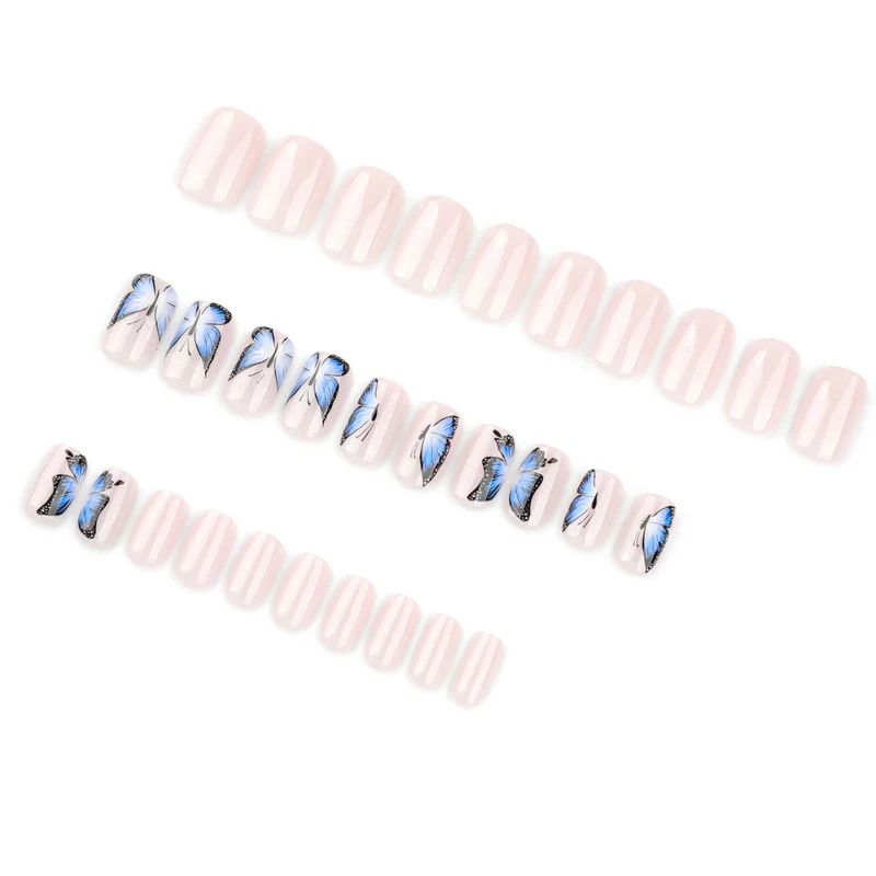 Artificial Nail Art with Butterfly Design Stornfield