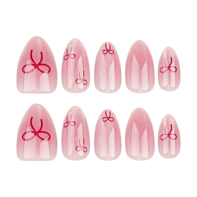 Artificial Nail Art with Bow Motif Stornfield