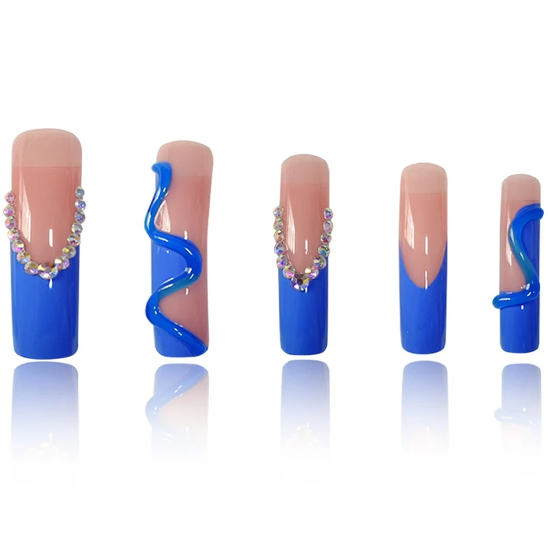 Skulptiertes Acryl-Nageldesign Karnz
