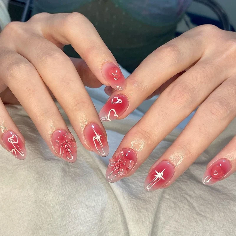 Artificial Nail Art with Romantic Design Stornfield