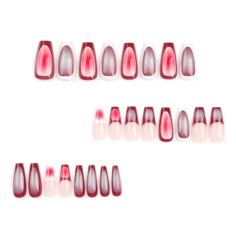 Artificial nail art with modern gradient and decorative accents Stornfield