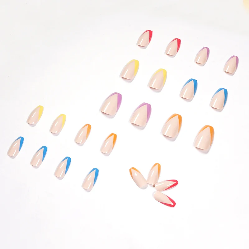 Artificial nail art with colorful tips and elegantly accented designs Stornfield