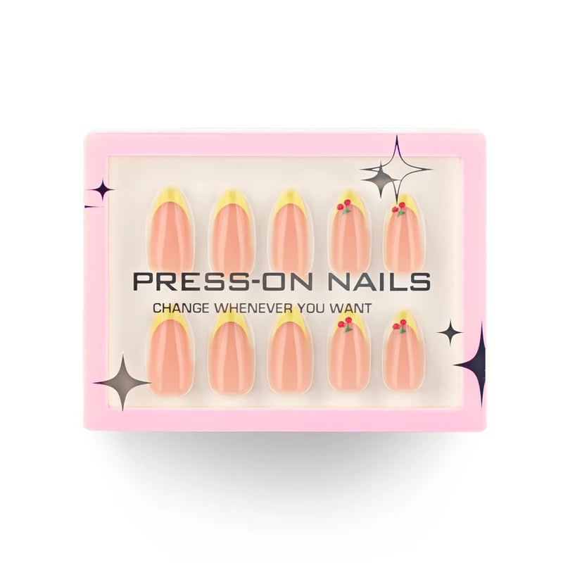 Artificial nail art with flower and glitter elements Stornfield