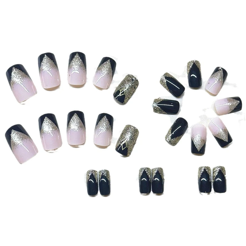 Glitzernde Acryl-Nagelerweiterungen Karnz