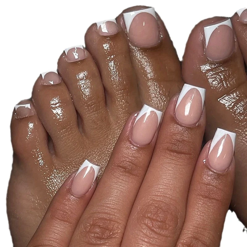 Französische Spitze Akryl-Nagelerweiterungen Karnz