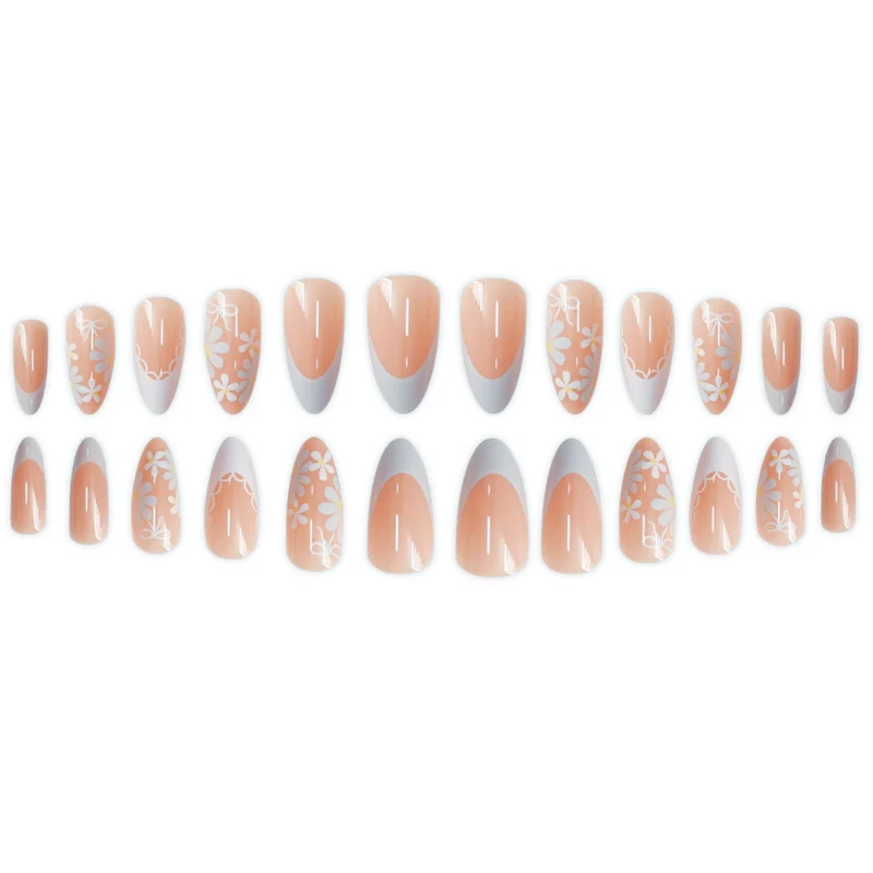 Blumenmuster Nagelkunst Set Karnz