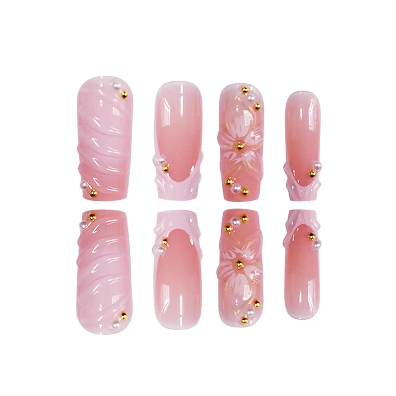Blumeninspiriertes Premium-Acrylnagel-Enhancements Karnz
