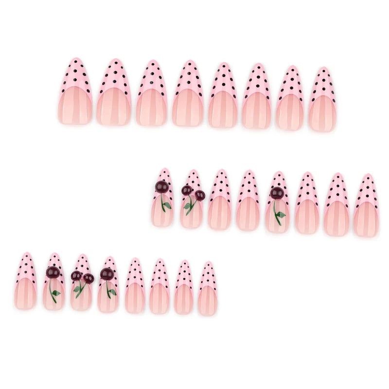 Artificial nail art in cheerful cherry design Stornfield