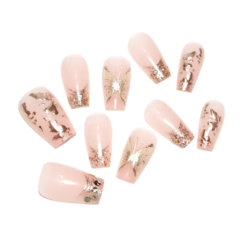 Artificial Nail Nail Art Set with Glitter and Floral Decorations Stornfield