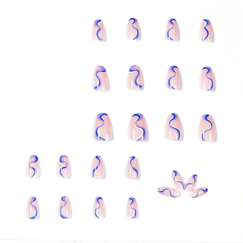 Creative Nail Art with Wave Pattern Stornfield