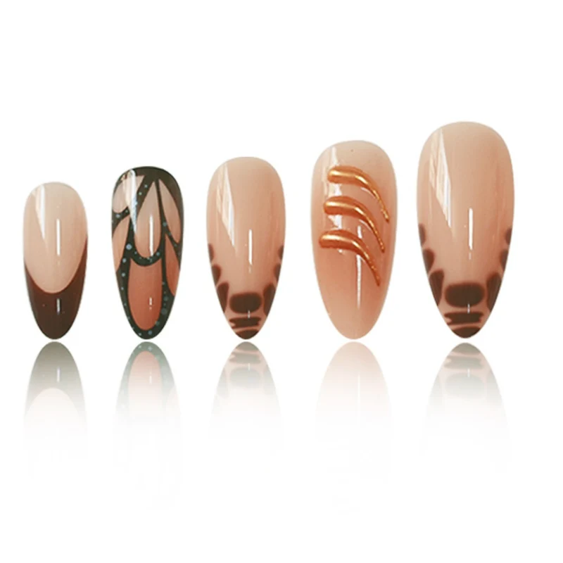 Elegante kreative Acryl-Nagelverlängerungen Karnz