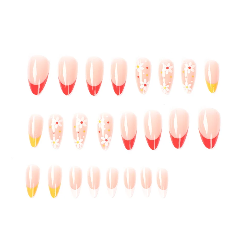 Artificial artificial nails with creative flower design Stornfield