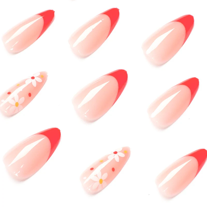 Artificial artificial nails with creative flower design Stornfield