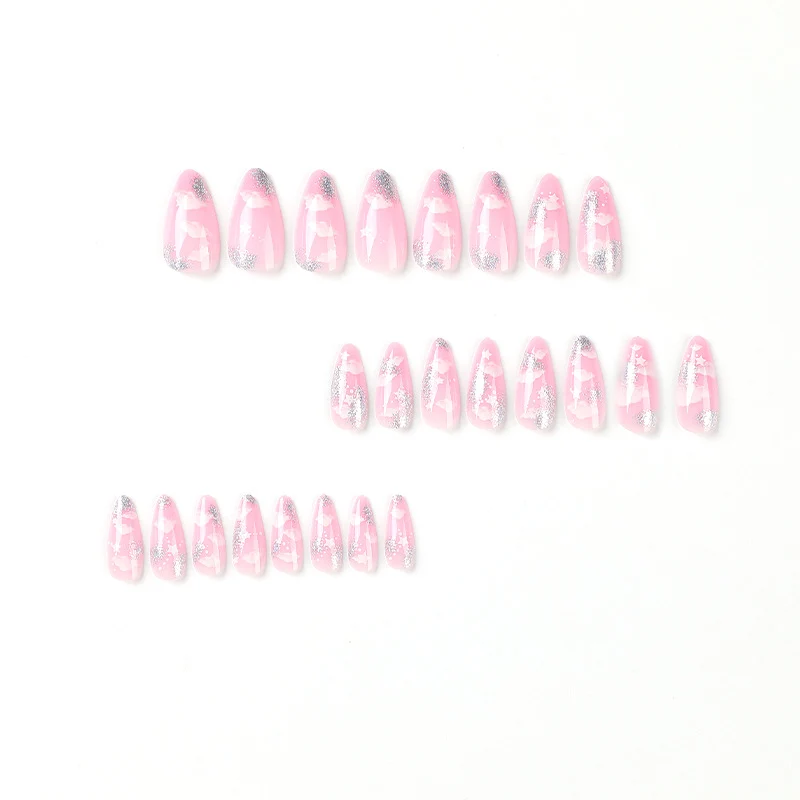 Artificial nails with cloud and star design Stornfield