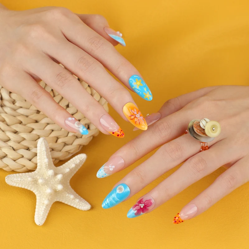 Artificial Flower Nail Art Stornfield