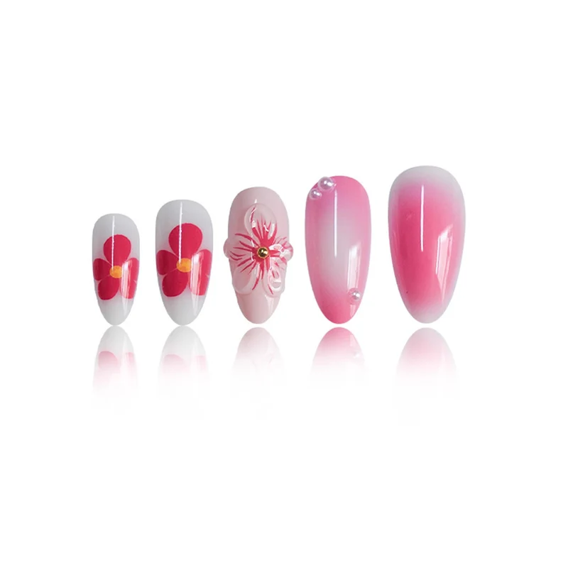 Floral Design Acryl Nagelkunst Karnz
