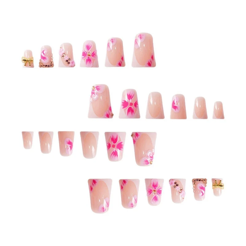 Florales Dekoratives Acryl-Nail Design Karnz