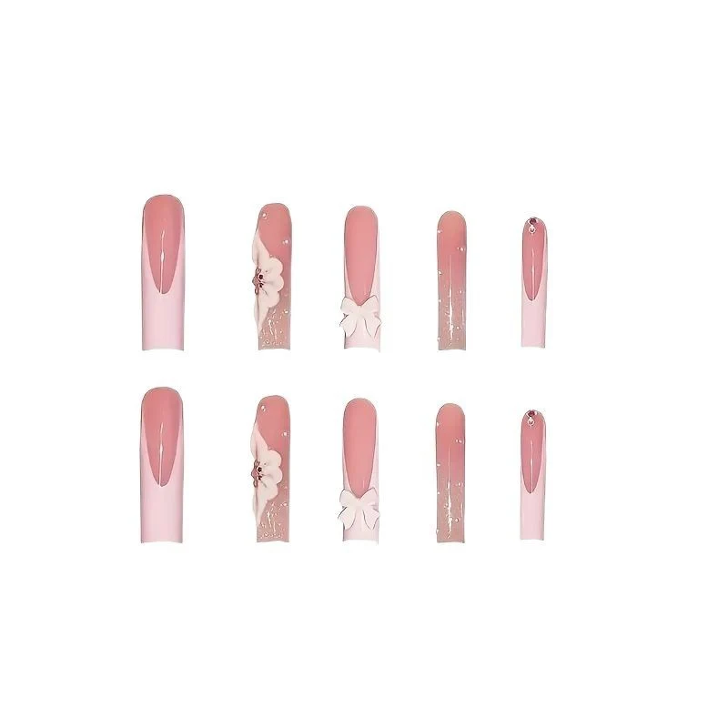 Floral 3D Nagelkunst Verlängerungen Karnz