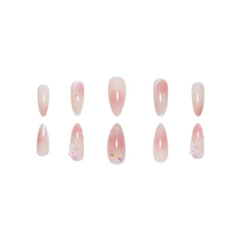 Florale 3D Acryl-Nagelerweiterungen Karnz