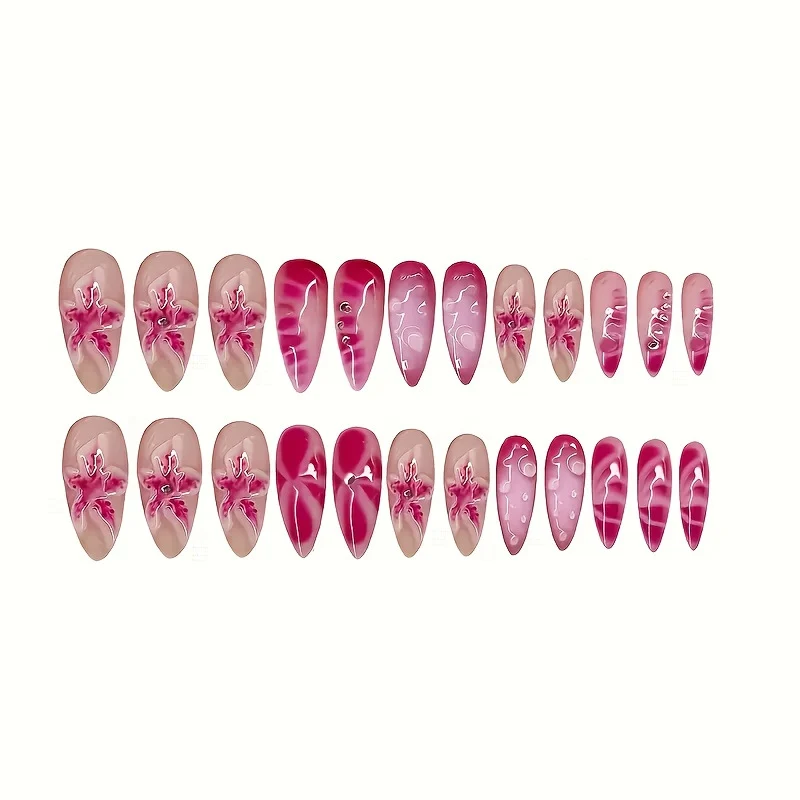 Elegantes Stiletto Nagelkunst Set Karnz